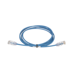PANDUIT Cable de Parcheo TX6, UTP Cat6, Diámetro Reducido (28AWG), Color Azul, 12ft MOD: UTP28SP12BU