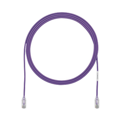 PANDUIT Cable de Parcheo TX6, UTP Cat6, Diámetro Reducido (28AWG), Color Violeta, 3ft MOD: UTP28SP3VL