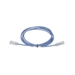 PANDUIT Cable de Parcheo TX6, UTP Cat6, Diámetro Reducido (28AWG), Color Azul, 41ft MOD: UTP28SP41BU