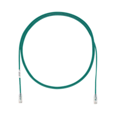 PANDUIT Cable de Parcheo TX6, UTP Cat6, Diámetro Reducido (28AWG), Color Verde, 5ft MOD: UTP28SP5GR