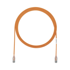 PANDUIT Cable de Parcheo TX6, UTP Cat6, Diámetro Reducido (28AWG), Color Naranja, 5ft MOD: UTP28SP5OR