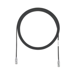 PANDUIT Cable de Parcheo TX6, UTP Cat6, Diámetro Reducido (28AWG), Color Negro, 6ft MOD: UTP28SP6BL