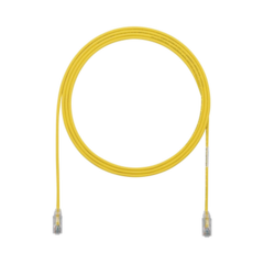 PANDUIT Cable de Parcheo TX6, UTP Cat6, Diámetro Reducido (28AWG), Color Amarillo, 7ft MOD: UTP28SP7YL