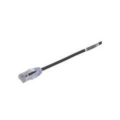 PANDUIT Cable de Parcheo TX6, UTP Cat6, Diámetro Reducido (28AWG), Color Negro, 8in (20.2cm) MOD: UTP28SP8INBL