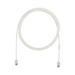 PANDUIT Cable de Parcheo UTP Cat6A, CM/LSZH, Diámetro Reducido (28AWG), Color Blanco Mate, 15ft MOD: UTP28X15