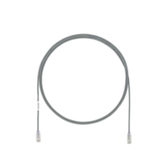 PANDUIT Cable de Parcheo UTP Cat6A, CM/LSZH, Diámetro Reducido (28AWG), Color Gris, 15ft UTP28X15GY