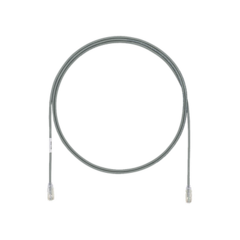 PANDUIT Cable de Parcheo UTP Cat6A, CM/LSZH, Diámetro Reducido (28AWG), Color Gris, 1 ft UTP28X1GY