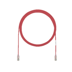 PANDUIT Cable de Parcheo UTP Cat6A, CM/LSZH, Diámetro Reducido (28AWG), Color Rojo, 50ft MOD: UTP28X50RD