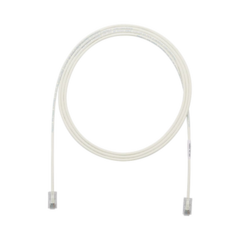 PANDUIT Cable de Parcheo UTP Cat6A, CM/LSZH, Diámetro Reducido (28AWG), Color Blanco Mate, 7ft MOD: UTP28X7