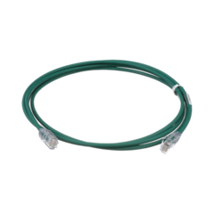 PANDUIT Cable de Parcheo UTP Cat6A, CM/LSZH, Diámetro Reducido (28AWG), Color Verde, 7ft MOD: UTP28X7GR