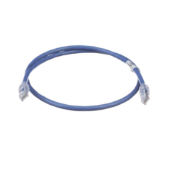 PANDUIT Cable de Parcheo UTP, Cat6A, 24 AWG, CM, Color Azul, 1ft MOD: UTP6AX1BU