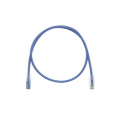 PANDUIT Cable de Parcheo TX6 Llaveado Azul, UTP Cat6, 24 AWG, CM, Color Azul, 3ft MOD: UTPKSP3BU