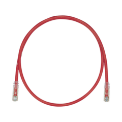 PANDUIT Cable de Parcheo TX6, UTP Cat6, 24 AWG, CM, Color Rojo, 15ft MOD: UTPSP15RDY