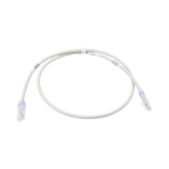 PANDUIT Cable de Parcheo TX6, UTP Cat6, 24 AWG, CM, Color Gris, 3ft MOD: UTPSP3GYY