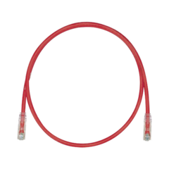 PANDUIT Cable de Parcheo TX6, UTP Cat6, 24 AWG, CM, Color Rojo, 3ft MOD: UTPSP3RDY