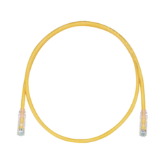 PANDUIT Cable de Parcheo TX6, UTP Cat6, 24 AWG, CM, Color Amarillo, 3ft MOD: UTPSP3YLY