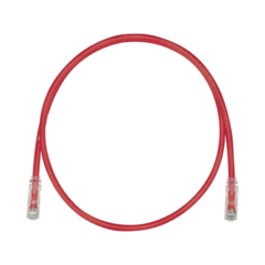 PANDUIT Cable de Parcheo TX6, UTP Cat6, 24 AWG, CM, Color Rojo, 5ft MOD: UTPSP5RDY