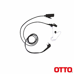 OTTO Micrófono-Audífono Profesional de 2 Cables para KENWOOD NX200/300/410/5000, TK-480/2180/3180 MOD: V1-10355