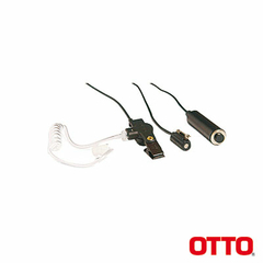 OTTO Kit de Micrófono-Audífono profesional de 3 cables para KENWOOD NX-200/300/410, TK-480/2180/3180 MOD: V1-10357