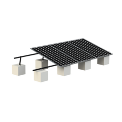 EPCOM POWERLINE Montaje para Panel Solar, Riel "8" de 5400mm para Módulos con Espesor de 30-35mm, Velocidad de Viento Máx. 136km/h (20° a 45°) Con Anodizado Negro VEKTOR8BLK
