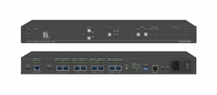 KRAMER VM-218DT Selector Distribuidor 2 x 1:8 HDMI 4K60 4:2:0 y Extensor de Rango HDBaseT con Ethernet, RS–232, IR y Audio Estéreo