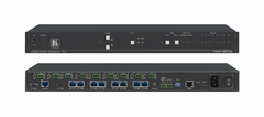 KRAMER VM-218DTxr Selector Distribuidor 2 x 1:8 HDMI 4K60 4:2:0 y Extensor de Rango HDBaseT con Ethernet, RS–232, IR y Audio Estéreo