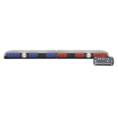 ECCO Barra de luces Vantage PRO Ultra Brillante con 64 poderosos LEDs última generación, color Rojo/Azul MOD: VTG-48RB