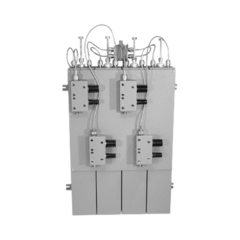 EMR CORPORATION Combinador 148-174 MHz, para 4 Canales, 125 Watt, 200 KHz (min.) Sep. entre Tx-Tx, Aisladores Dobles, Conectores N Hembra. MOD: W6454-2/4C