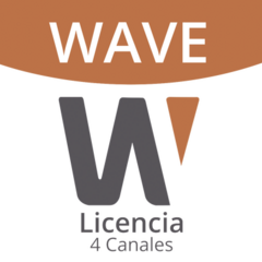 Hanwha Techwin Wisenet Licencia de 4 Canal de Wisenet Wave Profesional MOD: WAVE-PRO-04
