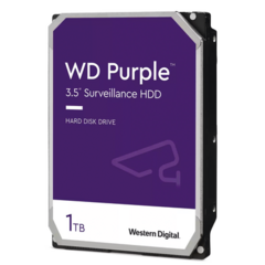 Western Digital (WD) Disco Duro Purple de 1 TB / 5400 RPM / Optimizado para Soluciones de Videovigilancia / Uso 24-7 / 3 Años de Garantia WD11PURZ