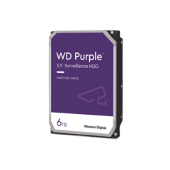 Western Digital (WD) Disco Duro PURPLE de 6TB / 3 AÑOS DE GARANTÍA / Para Videovigilancia MOD: WD63PURZ