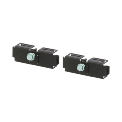 PANDUIT Kit de 2 Clips para Unión de Charolas Wyr-Grid de Panduit, Compatible con 8 y 12 in de Ancho, Color Negro MOD: WGSPL1218BL