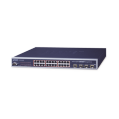 PLANET Switch Administrable L2+ de 24 puertos 10/100/1000T PoE+ con 4 puertos combo TP/SFP Gigabit MOD: WGSW-24040HP4