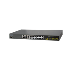 PLANET Switch Administrable L2+ 24 puertos 10/100/1000 Mbps, 4 Puertos Combo SFP MOD: WGSW-24040R