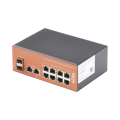 WI-TEK Switch Industrial PoE+ no administrable de 8 Puertos 10/100/1000Mbps + 2 SFP Combo, 150 W WI-PS310GF-I