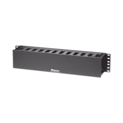 PANDUIT Organizador de Cables Horizontal PatchLink, Sencillo (Solo Frontal), Para Rack de 19in, 2UR MOD: WMPF1E