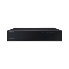 Hanwha Techwin Wisenet NVR de 12 Megapíxel con Wisenet Wave Embebido / Incluye 4 Licencias / 8TB Incluidos / 16 canales / 16 puertos PoE+ / H.265 & WiseStream / E/S de alarma MOD: WRN-1610S-8TB