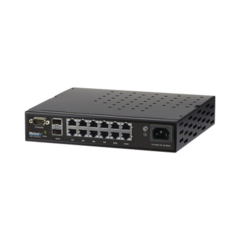 NETONIX Switch WISP PoE Administrable de 14 puertos (12 PoE Gigabit + 2 SFP) 250W, entrada de 110-120 Vca y 210-230 Vca MOD: WS12250AC