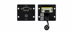 KRAMER WXA-2P Wal Plate Inserción — 15 pines HD y Audio Estéreo 3.5mm.