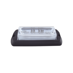 EPCOM INDUSTRIAL SIGNALING Luz Auxiliar Ultra Brillante de 8 LED's en color Rojo/Claro con mica transparente MOD: X13RW