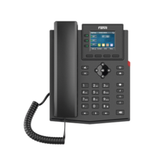 FANVIL Teléfono IP empresarial para 4 líneas SIP con pantalla LCD de 2.4 pulgadas a color, Opus y conferencia de 3 vías, PoE. MOD: X303P