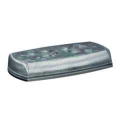 ECCO Mini Barra de Luces Ultra Brillante, color domo claro, LED ámbar, Ideal para Seguridad Privada MOD: X5580-CA
