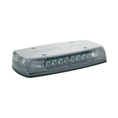 ECCO Mini Barra de Luces Ultra Brillante, color domo claro, LED ámbar, Ideal para Seguridad Privada MOD: X5590-CA