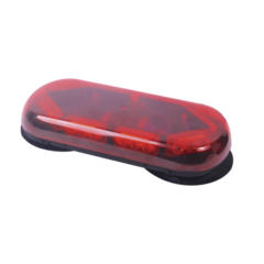 EPCOM INDUSTRIAL SIGNALING Mini barra con 24 LED, Color Rojo y Montaje Magnético de Succión MOD: X605-R