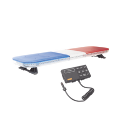 EPCOM INDUSTRIAL SIGNALING Barra de luces de 47" rojo/azul, 88 LED, con control de tráfico en color rojo/azul, ideal para equipar unidades de seguridad pública MOD: X67-RB
