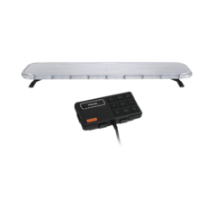 EPCOM INDUSTRIAL SIGNALING Barra de luces LED de 46" Rojo/Azul/Ambar , De 132 LEDs, Controlador Incluido, Ideal para Equipar Unidades de Seguridad Publica MOD: X75RBAS