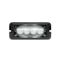 EPCOM INDUSTRIAL SIGNALING Luz auxiliar brillante con 4 LEDs, color claro, mica transparente MOD: XB-109-W
