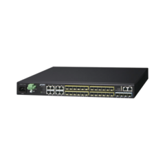 PLANET Switch Core Capa 3, 24 Puertos SFP 100/1000X, 8 Puertos Compartidos Gigabit Ethernet, 4 Puertos SFP de 10 Gbps MOD: XGS3-24242-V3