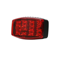 EPCOM INDUSTRIAL SIGNALING Luz Frontal Ultra Brillante para motocicleta, color rojo MOD: XLT2115R