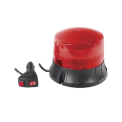 EPCOM INDUSTRIAL SIGNALING Burbuja LED giratoria color rojo, 9 LEDs, montaje magnético MOD: XM-1535-R